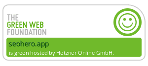 seohero.app runs on green hosting, verified by the Green Web Foundation